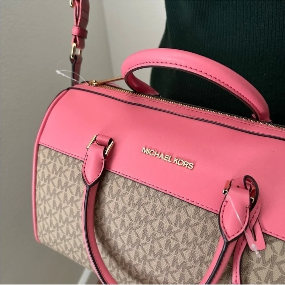 Michael Kors Jet Set Travel Duffle Satchel Shoulder Crossbody Bag & wallet set - Picture 5 of 17